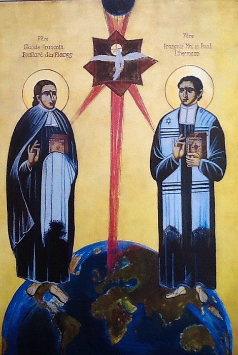 Icon of the Spiritan founders, Claude Poullart des Places and Francis Libermann